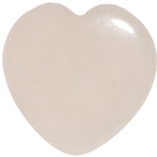 9/16  Natural Rose Quartz Sweet Heart Stone Saddle Plug Set