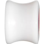 1/2 White Acrylic Pink Metallic Rose Flower Plug