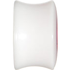 5/8 White Acrylic Pink Metallic Rose Flower Plug