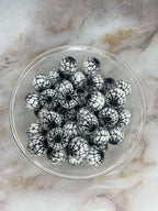 P548 SPIDER WEB WHITE GLOW 15MM PRINT (10ct)