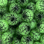 P550 SPIDER WEB GREEN GLOW 15MM PRINT (10ct)