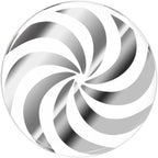 20mm Clear Acrylic Pinwheel Saddle Plug
