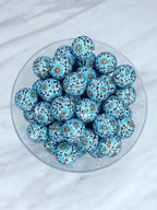 P596 BLUE WESTERN COW SPLATTER 15MM PRINT (10ct)