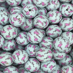 P518 BRIGHT PINK FLAMINGOS 15MM PRINT (10ct)