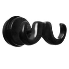 Black Enamel Old Fashioned Mustache Cheater Plug
