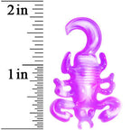 2G Pink White Acrylic Scorpion Hanger Plug