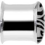 9/16 Stainless Steel Purple Tiger Print Solar Activated Saddle Plug
