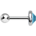 5mm Aqua Gem Tragus Cartilage Barbell Earring