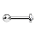 3mm Clear Gem Tragus Cartilage Barbell Earring