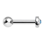 3mm Aurora Gem Tragus Cartilage Barbell Earring