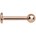 16G 5/16 Rose Gold Plated Labret Tragus Monroe