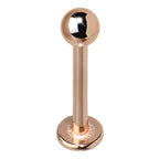 16G 3/8 Rose Gold Plated Labret Tragus Monroe