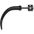 Black Glitzy Clear Gem Fake Talon Taper Plug