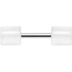 White Acrylic Cheater Plug Looks Like 6G