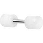 White Acrylic Cheater Plug Looks Like 6G
