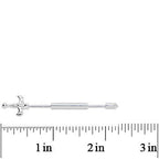14G 1 1/2 Adjustable Sword Industrial Barbell