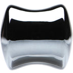 00G Natural Black Hematite Stone Saddle Plug Set