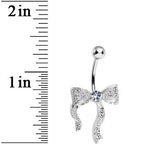 Crystalline Gem Bewitching Bow Belly Ring