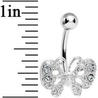 Crystalline Gem Enchanting Butterfly Belly Ring
