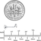 20G Gleaming Infinity Symbol Nose Screw
