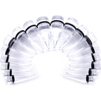 00G to 1 inch 18 Piece Clear Acrylic Ear Stretching Taper Kit