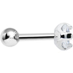 4mm Clear Cubic Zirconia Round Tragus Cartilage Earring