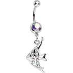 Aurora Gem Coral Reef Tropical Fish Dangle Belly Ring