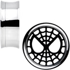 1 inch Licensed Spider-Man Steel Screw Fit Tunnel Plugs Set