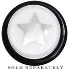 1/2 Clear White Acrylic Wish on a Star Taper