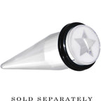 9/16 Clear White Acrylic Wish on a Star Taper