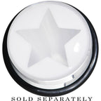 18mm Clear White Acrylic Wish on a Star Taper
