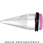 20mm Clear Pink Acrylic Wish on a Star Taper