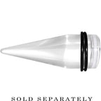 18mm Clear White Acrylic Set Sail Nautical Anchor Taper
