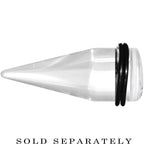 20mm Clear White Acrylic Set Sail Nautical Anchor Taper