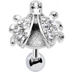 Clear Gem Lovely Ladybug Tragus Cartilage Earring