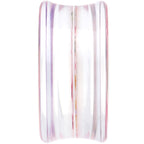 24mm Acrylic Pink Grandma's Wallpaper Flowered Saddle Plug
