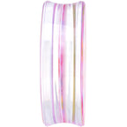 44mm Acrylic Pink Multicolored Flower Power Saddle Plug