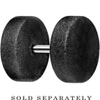 16G 3/16 Black Sandblasted Steel Cheater Plug