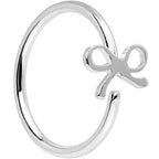 20G 5/16 Stainless Steel Girly Bow Nose Hoop