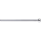 18G 3/4 Clear CZ Steel Straight Fishtail Nose Ring 2mm