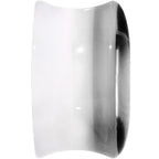 18mm White Black Acrylic Adoring Heart Saddle Plug