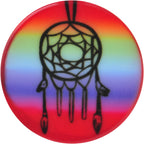 9/16 Rainbow Acrylic Groovy Dreamcatcher Single Flare Plug