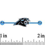 Officially Licensed Carolina Panthers Logo Industrial Barbell 38mm