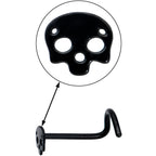 Black Anodized Titanium Skull Nose Ring