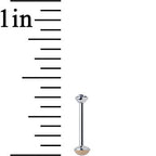 20G 1/4 Handmade Labret Created with Crystals 2mm