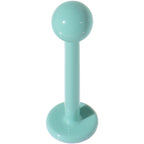 16G 3/8 Mint Green Ceramic Coated Labret Monroe