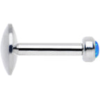 1/4 Steel 2.5mm Synthetic Blue Opal Internal Thread Tragus Earring