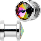 2G Stainless Steel Vitrail Medium Screw Fit Plug Set