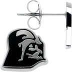 Officially Licensed Steel Star Wars Darth Vader Stud Earrings