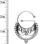 Stainless Steel Barbell Eastern Flair Universal Nipple Ring Set